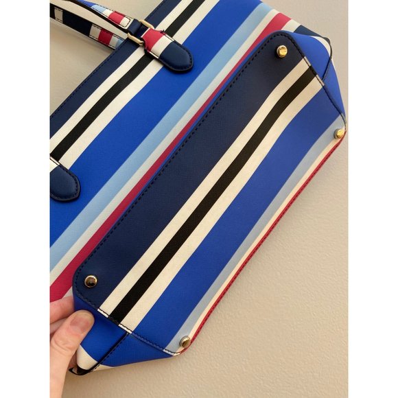 Kate Spade Laurel Way Nautical Summer Striped Tote Used once - Picture 5 of 13